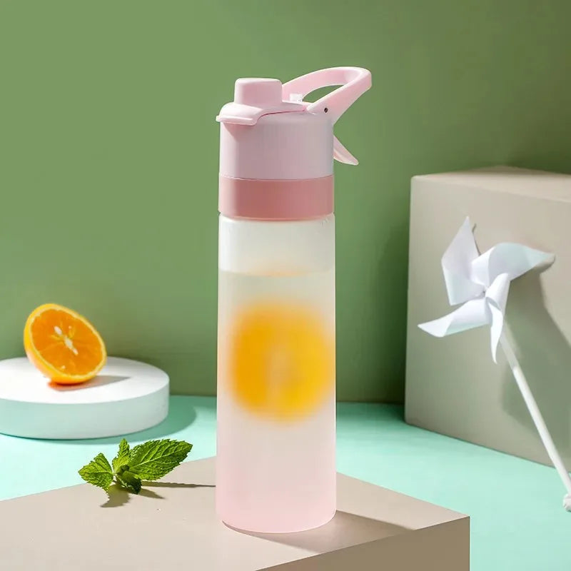 Spray Water Bottle Portable Outdoor Sport Water Bottle for Girls Gym Fitness Drinking Drinkware Hiking Riding Water Bottle
