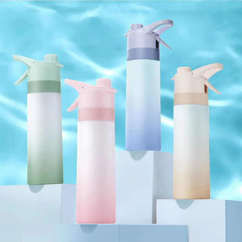 Spray Water Bottle Portable Outdoor Sport Water Bottle for Girls Gym Fitness Drinking Drinkware Hiking Riding Water Bottle
