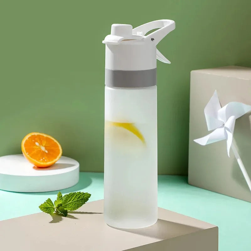Spray Water Bottle Portable Outdoor Sport Water Bottle for Girls Gym Fitness Drinking Drinkware Hiking Riding Water Bottle