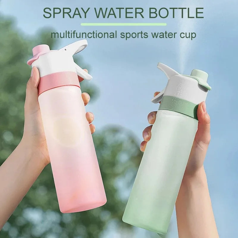 Spray Water Bottle Portable Outdoor Sport Water Bottle for Girls Gym Fitness Drinking Drinkware Hiking Riding Water Bottle