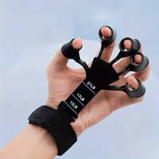 Silicone Grip Strengthener and Finger Stretcher for Hand Training and Fitness Exercise