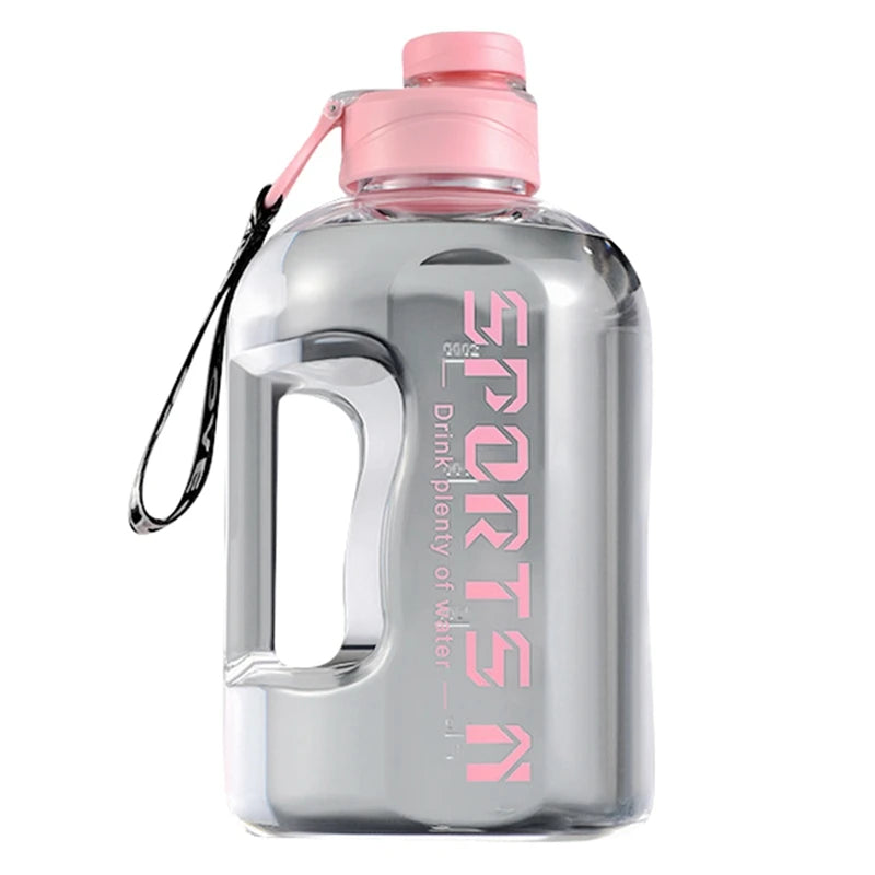  Insulated Water Bottles with Straw Gym Traveling Hiking Camping Hot Water Bottle for Men Women Leakproof Fitness Bottle 2.7l/1.7l
