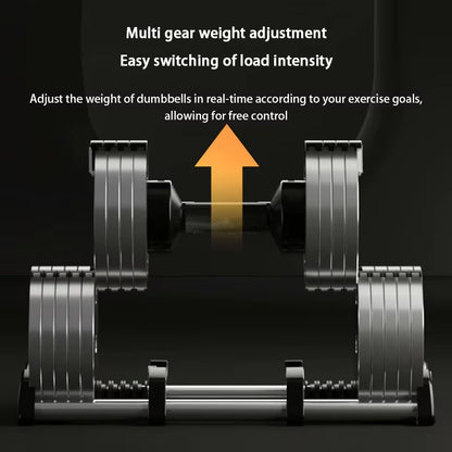Electroplated Dumbbells. Adjustable Internal Rotation, Professional Gym Fitness Dumbbells