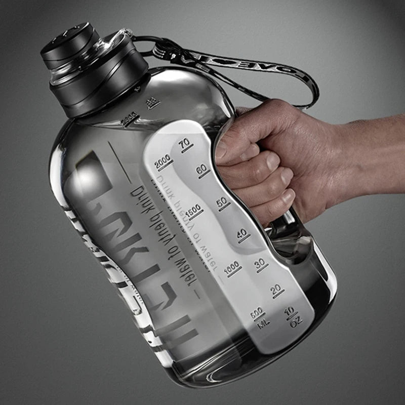  Insulated Water Bottles with Straw Gym Traveling Hiking Camping Hot Water Bottle for Men Women Leakproof Fitness Bottle 2.7l/1.7l