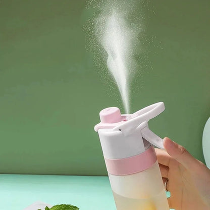  Spray Water Bottle Portable Outdoor Sport Water Bottle for Girls Gym Fitness Drinking Drinkware Hiking Riding Water Bottle
