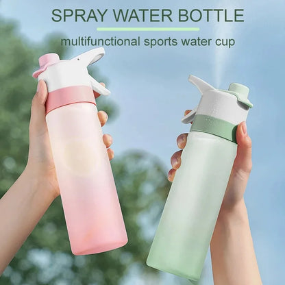  Spray Water Bottle Portable Outdoor Sport Water Bottle for Girls Gym Fitness Drinking Drinkware Hiking Riding Water Bottle