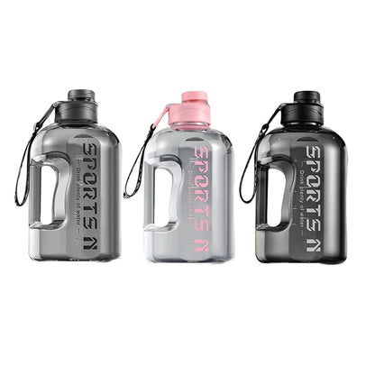 Insulated Water Bottles with Straw Gym Traveling Hiking Camping Hot Water Bottle for Men Women Leakproof Fitness Bottle 2.7l/1.7l