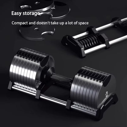 Electroplated Dumbbells. Adjustable Internal Rotation, Professional Gym Fitness Dumbbells